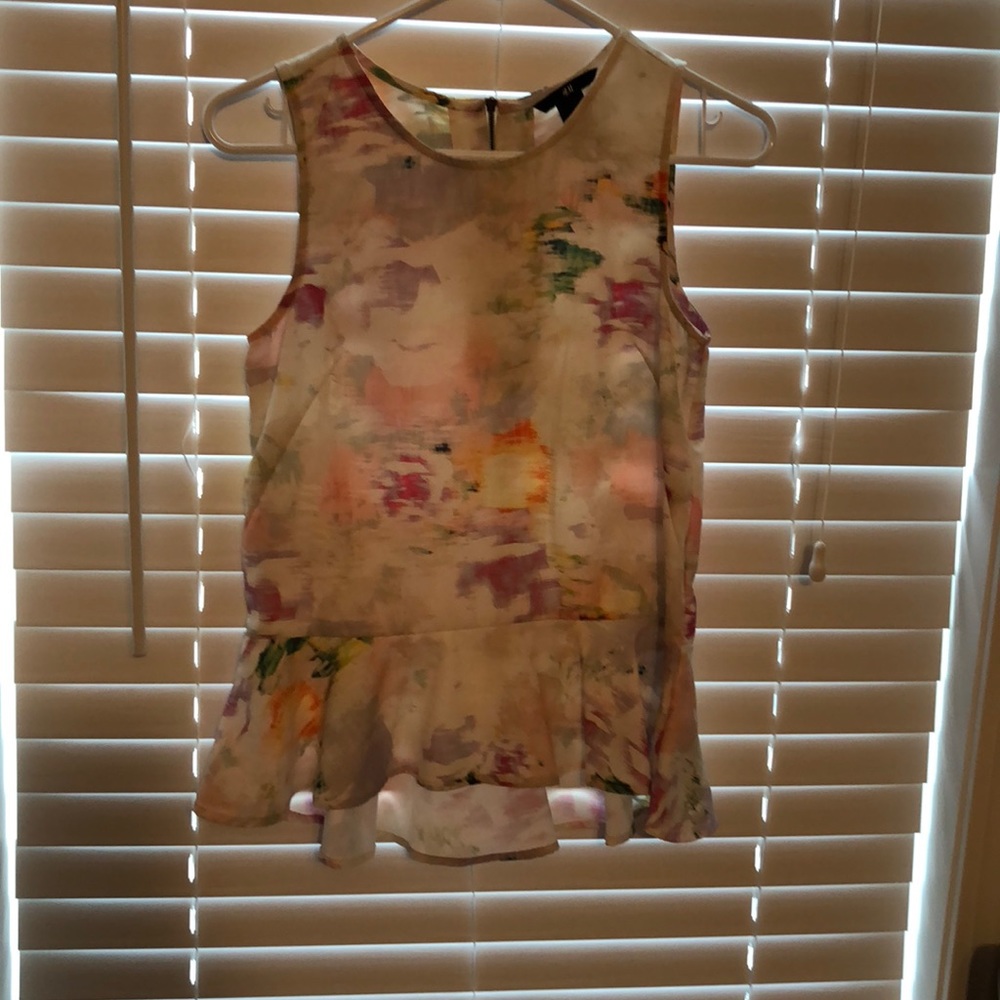 H&M peplum tank top